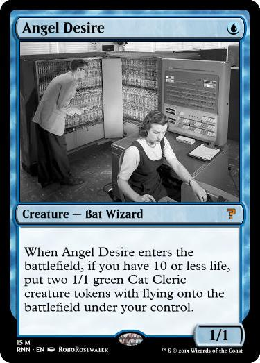 Illustration for article titled A Neural Network Designs Magic: the Gathering Cards, and It's Hilarious